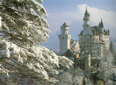 Замок Нойванштайн зимой